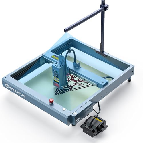 sculpfunDIY SF-A9 20W/40W omkopplingsbar effekt lasergravyrmaskin med pneumatisk assistans intelligent lasergravyrmaskin med lightburn kamera CAM500 exakt positionering