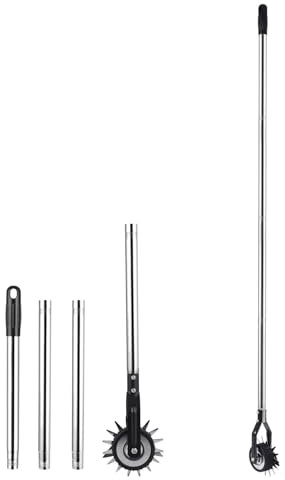 Cortador de bordes de césped, cortador de bordes, cortador de bordes manual para aceras, rueda rotativa, hoja rotativa, sidewalk manual, 160 cm