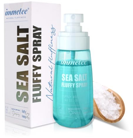 Immetee Spray al Sale Marino, Sea Salt Texture Spray con Volume Istantaneo per i Capelli, Per Tutti i Tipi di Capelli, Sicuro per i Capelli Colorati - 100ml/3.38 Fl.Oz