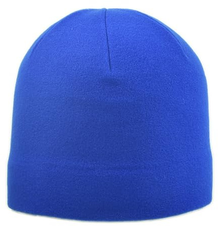 Melegari Berretto di Pile Senza Risvolto | Fleece Sport Running cap | Berretto Termico Polar | Unisex (IT, Numero, 54, 60, Blu Royal)