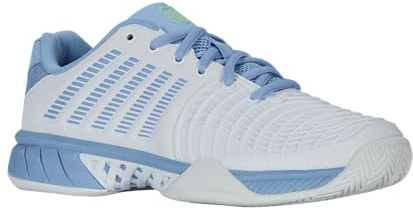 K-Swiss Dam Express Light 3 Tennis Shoe, vit/holländsk kanal/grön, 39 EU, Vit holländsk canal grön, 39 EU