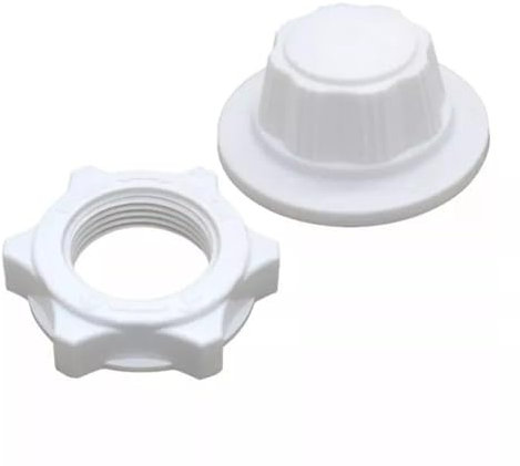 GAOHOU 1set Fan Nut cap + Nut Kit Replacement Fan Cover Cap Fixed Nut Fan Mesh Cover Lock Screw Fittings for Fan Blade Fixing White