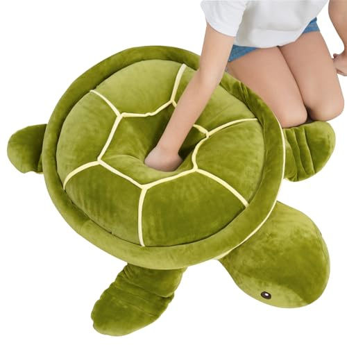 Dalmao 50 cm Tortuga de peluche grande, suave cojín con tortuga jumbo, dibujos animados, tortuga marina, regalo para niños, cumpleaños, Pascua