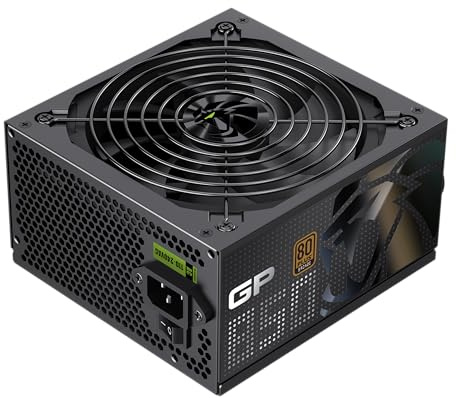 GAMEMAX GP 850B Alimentation PC 850W, Non modulaire, 80 Plus Bronze, DC-to-DC, Ventilateur HDB 140 mm, câbles Plats Noirs, 9 Protections, 5 Ans de Garantie, Noir.