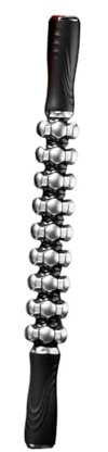 Perfeclan Rullo massaggiante Compatto Multiuso Portatile per Muscoli, Fascia, Strumento per Massaggio per Cosce, Braccia, Vita, Nero