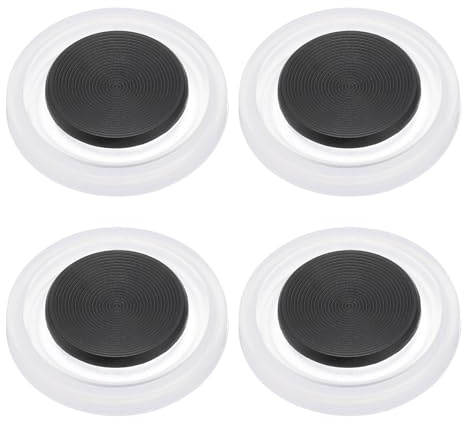 PATIKIL 4 Pcs Mobile Phone Game Joystick, Frosted Spiral Game Control Touch Screen Joystick with Storage Box for Mobile Tablet Smart Phone, White