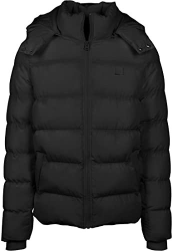 Doudoune à Capuche Amovible Rembourrée pour Homme, Veste d'Hiver, Manteau Matelassé Chaud Hooded, Plumes synthétiques