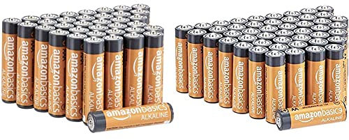 Amazon Basics AA Performance Alkaline Batteries [Pack of 48] - Packaging May Vary & AAA Performance Alkaline Batteries [Pack of 36] - Packaging May Vary