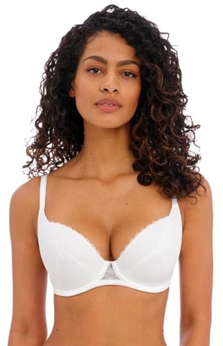 Freya Signature Underwire Spacer T-Shirt Bra Reggiseno, Opaco, Bianco, 0E Donna