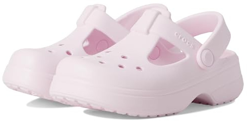 Crocs Classic Mary Jane Clog T, Zoccoli Unisex - Bambini e Ragazzi, Latte Rosa, 22/23 EU