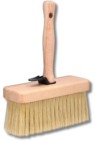ToolSpace Quast Breit 170 mm Maurerbürste Holz Malerbürste 1 STÜCK Ideal zum Streichen Holz Zäunen Bänken als Tapezierwerkzeug Malerquast Flachenstreicher Deckenbürste Tapezierbürste Vliestapete DIY