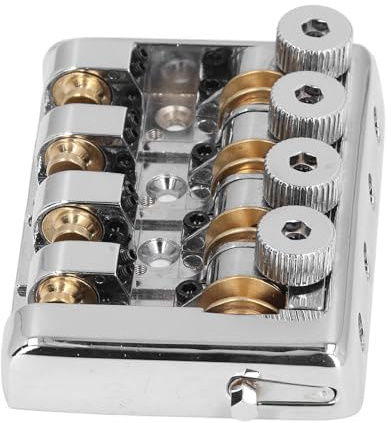Huvudlös Basbrygga, 4 Strängar, Lätt Att Installera, Lång Livslängd, Korrosionsbeständig Basbrygga, Fint Utförande för Utbyte (Silver)