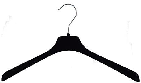 Samt Kleiderbügel für Oberteile & Blusen, 38 cm, schwarz, 15 Stück