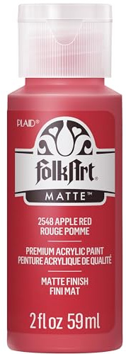 Folk Art Acrylic Paint in Assorted Colors (2 Ounce), 2548 Apple Red