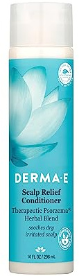 Derma E Scalp Relief Conditioner with Psorzema Herbal Blend – All Natural Scalp Treatment & Dandruff Conditioner – Soothes Itchy Scalp and Promotes Scalp Health, 10 Fl Oz (Pack of 1)