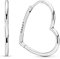 PANDORA Ohrringe asymmetrische Herzen der Liebe 297822