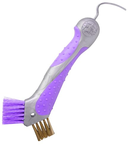 Imperial Riding Raschietto per zoccoli IRH, robusto raschietto per zoccoli, detergente per spazzole in metallo con manico ergonomico, raschietto per zoccoli con design brevettato e look glamour