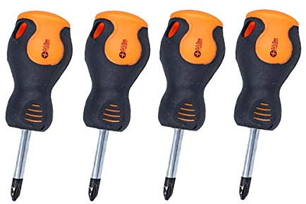 LEDLUX 4 Pezzi Cacciaviti a Croce, Cacciavite Stella, Con Punta Magnetica, Misura PH2 6X38mm