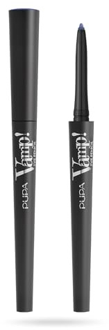 Pupa Milano Vamp! Waterproof 2 in 1 Eye Pencil - 400 Midnight Blue For Women 0.12 oz Eye Pencil