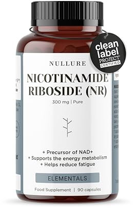 Nullure NAD Nicotinamide Riboside 300mg 90 cápsulas | NAD+ Boost | Certificado Clean Label | Testado por terceros | Vegano y sin aditivos | Alternativa NMN | NR puro >99% | NADH | Fabricado en España