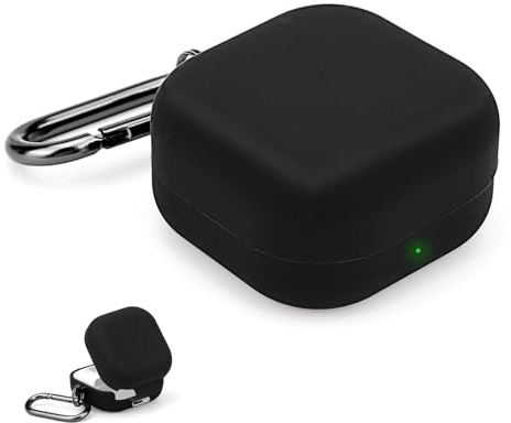 Bluetooth-Hörlurar Silikonfodral för Samsung Galaxy Buds 4/Buds 4 Pro, Premium Bluetooth-Hörlursfodral med Karbinhake Skyddande Hörlurstillbehör för Kvinnor och Män