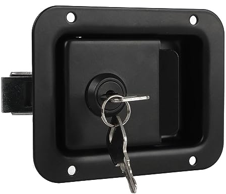 Leftwei Chiusura a Scatto per Porta a Pale del Rimorchio, Cassetta degli Attrezzi Elegante e Robusta con Maniglia per con Chiavi per, Camion,