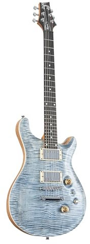 Fame Forum IV Classic E-Gitarre, elektrische Gitarre mit Humbucker Tonabnehmer, Electric Guitar mit blauer Riegelahorndecke, Forum Double Cut