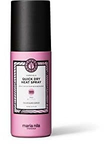 Maria Nila Quick Dry Heat Spray, 150 ml, Protects Hair from Heat & Minimizes Drying Time, 100% Vegan & Sulfate/Paraben free