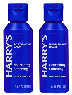 Harry's Post-Shave Balm for Men with Aloe - (2 Pack) 3.4 fl oz - Calms and Soothes Skin After Shaving - TSA Approved Travel Essentials