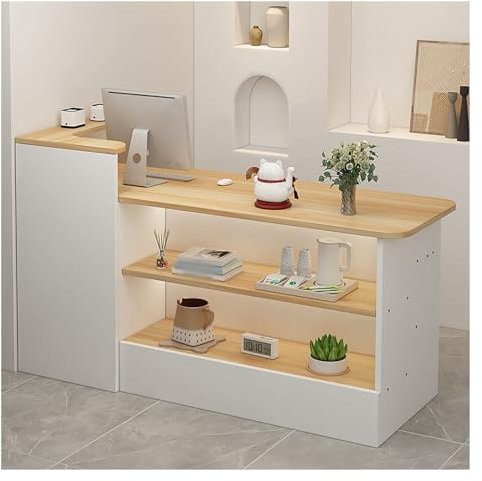 Rezeptionstheken, Große Empfangstheke, Büromöbel Rezeptionsmöbe, Empfangstresen, Rezeption Offene Fächer, Bürotheke, Rezeption Tisch, Rezeption Büromöbel, Laden Theke Verkaufstheke Theke Tresen (Colo