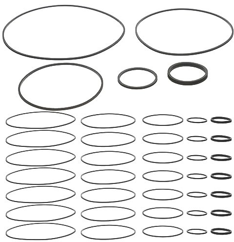 DOITOOL 50stücke Kassettenrekorder Antriebsriemen Quadratisch Gummi Ersatzriemen Für Kassettenspieler Plattenspieler Tonbandgeräte Reparatur Zubehör Langlebig Verschleißfest