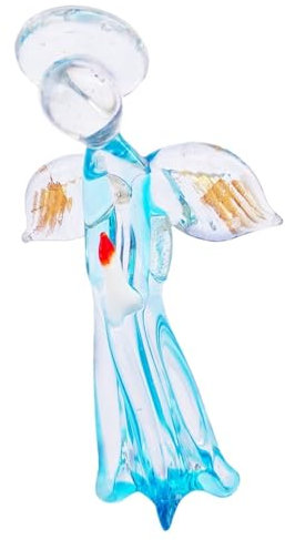 MEAKTSMI Cristalli luminosi ali angelo figura miniatura battesimo stampa regalo artigianato matrimonio decorazione casa accesso