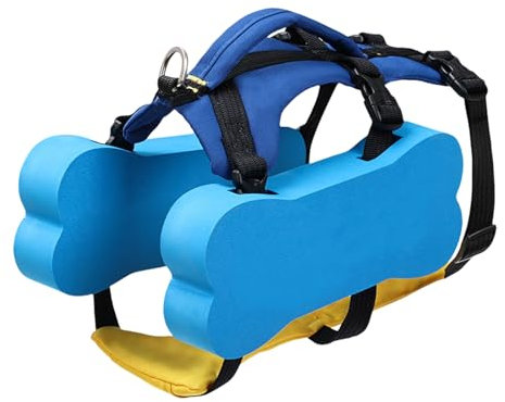 Hundeschwimmweste – Schwimmweste für Hunde, verstellbar und schwimmend, für Welpen, verstellbar, mit Rettungsgriff, reflektierender Schwimmmantel für kleine, mittelgroße und große Hunde