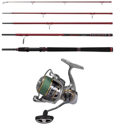 Salzwassercombo Squadron III Travel SW Spin 2.70m / 20-50g + Seafisher 3000 Salzwasser Spinrolle