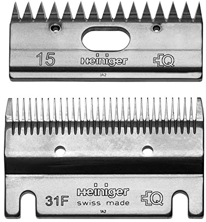 HEINIGER Schermesser, for ALL, 31F/15, 31F/15, Acier, Tondeuse à cheveux, Lame de rasoir, Rasoir, Unisexe-Adulte, Hommes et femmes, tous types de cheveux, Visage, Nez, Oreille, Manuel