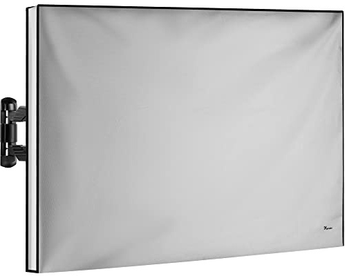 Funda de TV para exteriores de 80 a 85 pulgadas,Fundas de TV impermeables y resistentes a la intemperie,Caja de TV al aire libre,Protectores de pantalla de TV,Gris