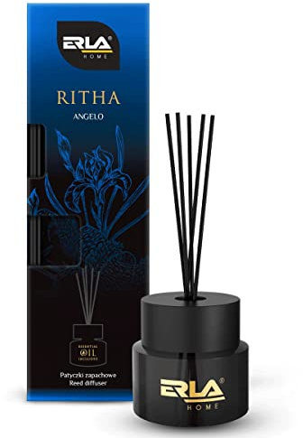 ERLA Duftstäbchen 'Angelo' (100 ml) - Raumduft Stäbchen - Raumerfrischer mit Zedernholz, Schwertlilie und Zitrusfrüchte Duft - Beruhigende Kraft Der Ätherischen Öle - Duftstäbchen Raumduft
