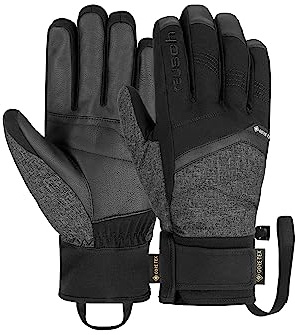 Reusch Blaster Gore-Tex Gants pour Homme Extra Chauds, imperméables, Respirants, 8, Noir/Gris
