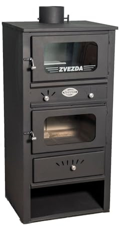 Wood Burning Coocking Stove Fireplace Log Burner - Zvezda MF - 10.6 Kw