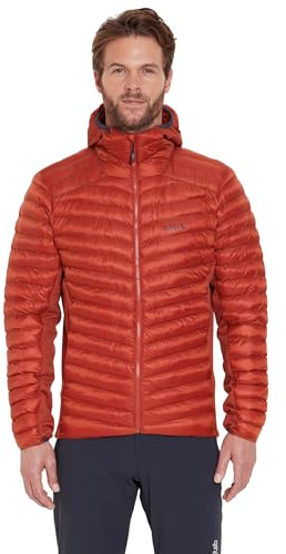 Rab Men's Cirrus Flex Hoody - Lightweight Insulated Coat for Trekking, Skiing, & Climbing - Tuscan Red - XX-Large