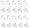 Amexo Supporto per Orologio in Acrilico, 10Pcs Espositore per Orologio Trasparente Forma a C, Orologio Bracciale Gioielli Display Stand Titolare per Casa e Negozio