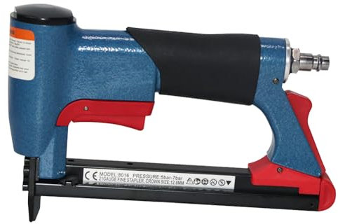 Jrifedptry 1 grapadora neumática tipo BEA FS8016-B BEA, grapadora fina, grapadora neumática azul, para muebles, herramienta neumática eléctrica neumática