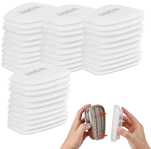 Lot de 40 masques de protection respiratoire 3M avec filtre 5935 - Masque anti-poussière pour peintures et poussières fines