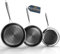 Kiseely Hybrid Bratpfanne Set 26cm+28cm+30cm, Pfannenset Skillet 3-teiliges Set, Beschichtete Pfanne Induktion für alle Kochplatten, mit kühlbleibendem Griff, spülmaschinen- und ofenfest (OR8)