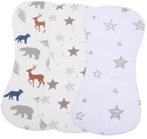DEARMAMY 3 Piezas Paño para Eructar de Algodón para Bebés Paños Absorbentes para Eructar para Regurgitar Leche