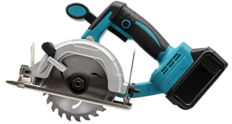 4000RPM Cordless Circular Saw 4.9 Inch 125mm Mini Cordless Chainsaw with 4.0Ah Lithium Battery & 0-45° Bevel Cutting, Lightweight One-Hand Electric Saw for Garden Pruning