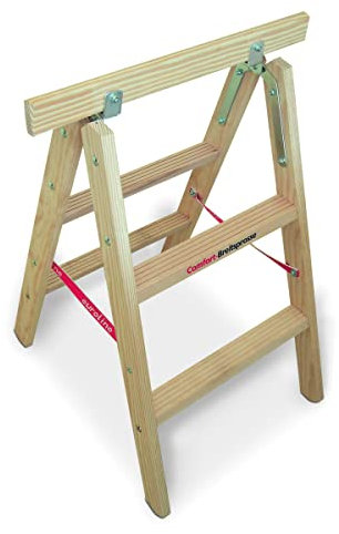 Euroline Holz-Tapezierbock mit Comfort-Breitsprosse, 1150402