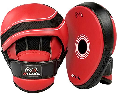 RIVAL Boxing RPM1 Ultra Punch Mitts - Cobra Styled Face, Padded Mesh Finger Protector, and High-Density Layered Foam Padding