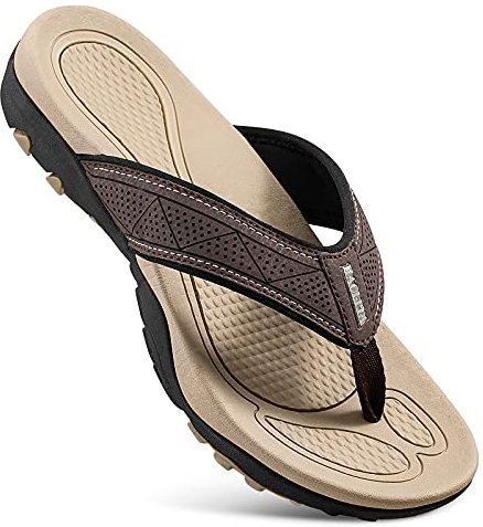 HAOLIRA Chanclas de Hombre para la Playa Piscina Sandalias Soporte Arco Verano Antideslizante Interior Exterior Zapatos