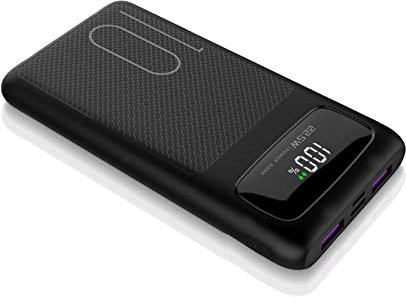 Power Bank 10000mAh 22.5W USB C High-Speed 3A Output Portable Fast Charging PD3.0 and QC4.0 Battery Pack for iPhone Samsung OPPO One Plus Xiaomi iPad etc (Black-1)